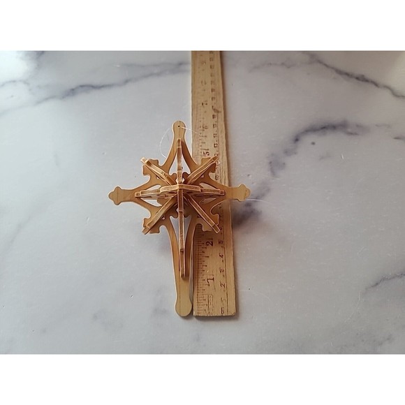 Wooden Cross Christmas Ornament - Picture 7 of 10